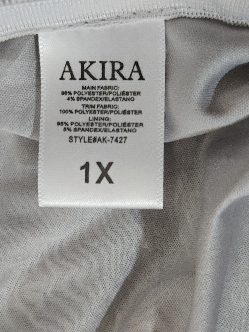 AKIRA Label Val Sequin Pant in Silver - Elastic Waistband - High Raise - Size 1X - Picture 12 of 12